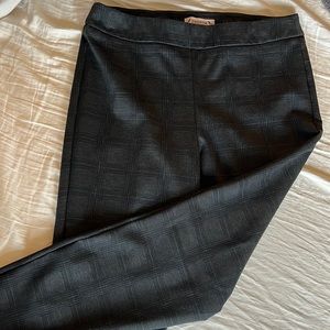 Grey checkered work pants